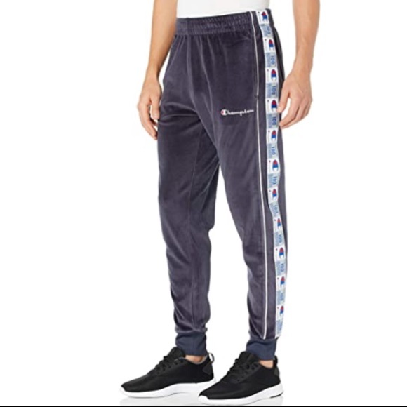 champion velour track pants